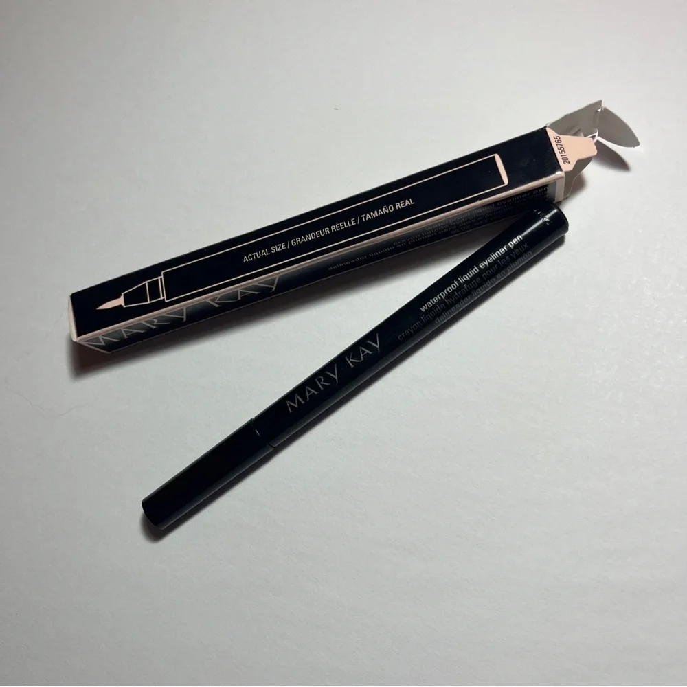 Mary Kay Waterproof Liquid Eyeliner Pen Intense Black Size .05 Ounces New in Box